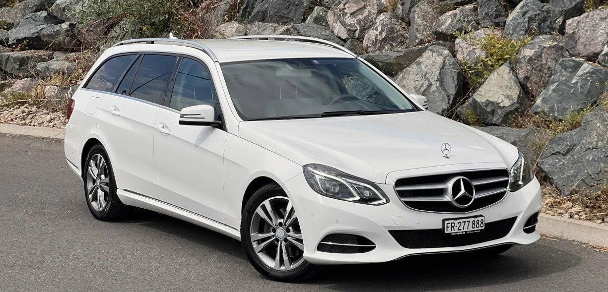 mercedes white e-class transfer